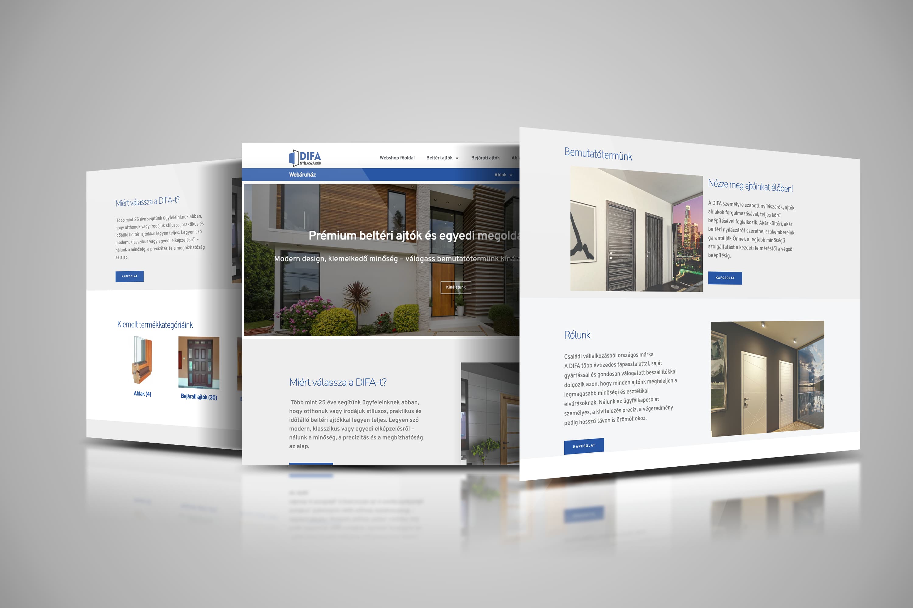 DÍFA Trend weboldal