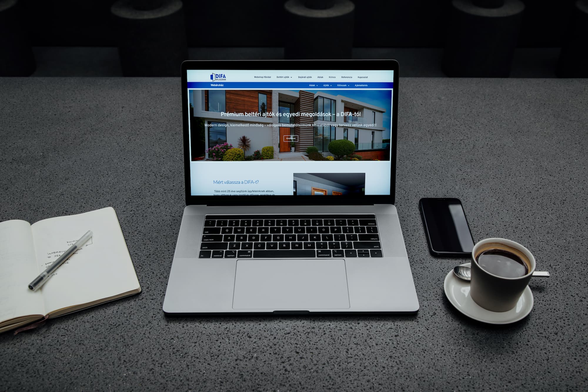 DÍFA Trend weboldal